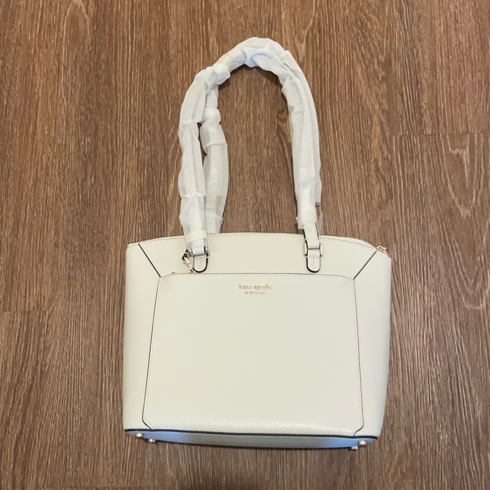 White Kate Spade Medium Tote